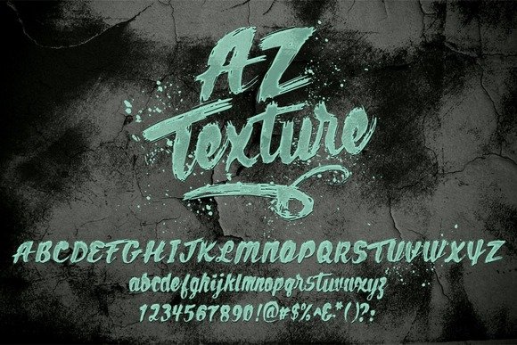 AZ Texture Font - Featured Image