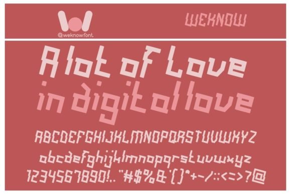 A Lot of Love Font - Featured Image