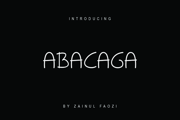 Abacaga Font - Featured Image