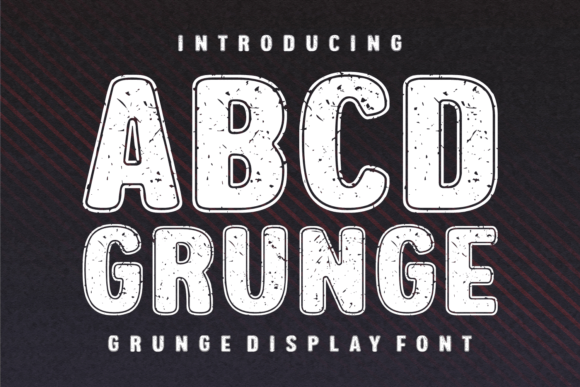 Abcd Grunge Font - Featured Image