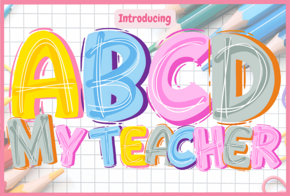 Abcd My Teacher Font - Featured Image