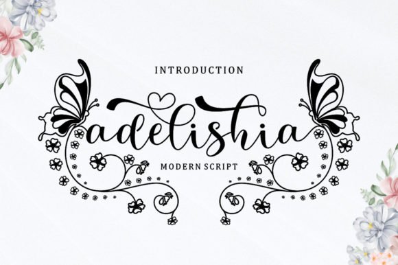 Adelishia Script Font - Featured Image