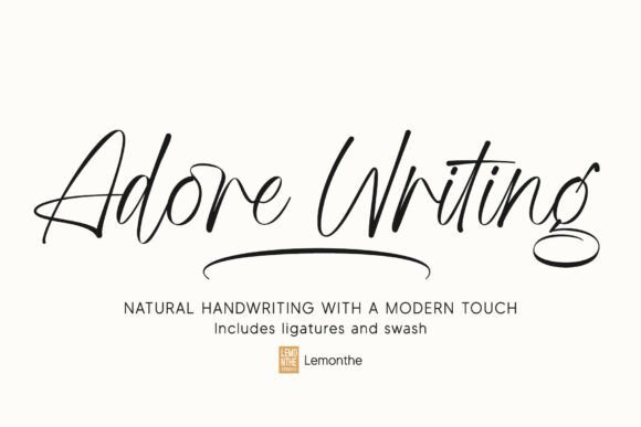 Adore Writing Font - Featured Image