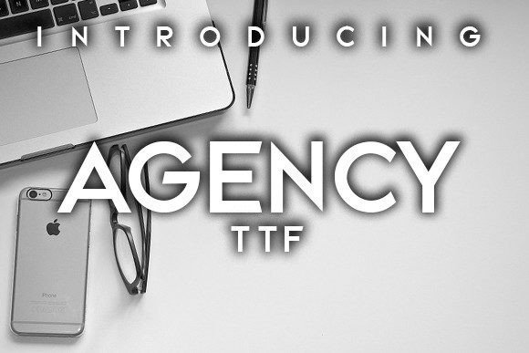 Agency Font - Featured Image