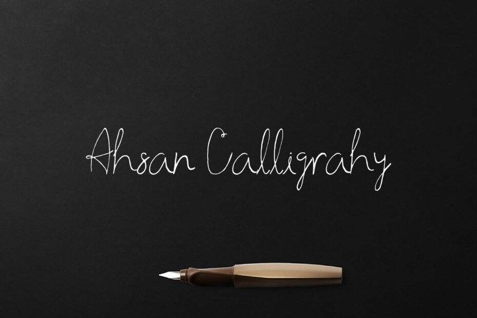 Ahsan Calligraphy Font - Featured Image