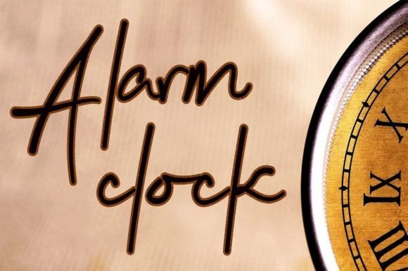 Alarm Clock Font - Featured Image