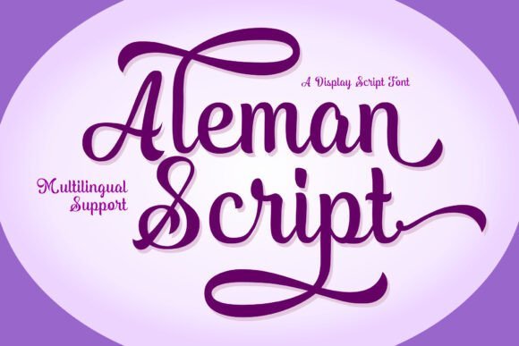 Aleman Script Font - Featured Image