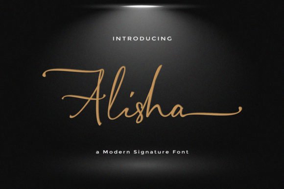 Alisha Signature Font - Featured Image