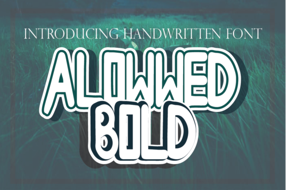 Allowwedbold Font - Featured Image