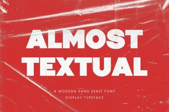Almost Textual Font - Featured Image