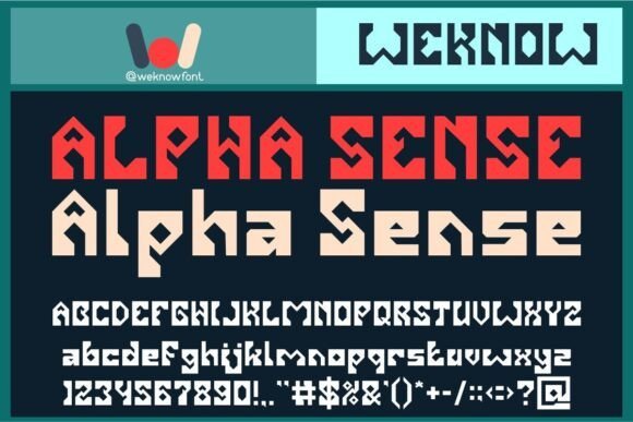 Alpha Sense Font - Featured Image