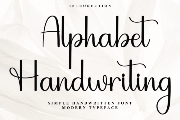 Alphabet Handwriting Font - Featured Image