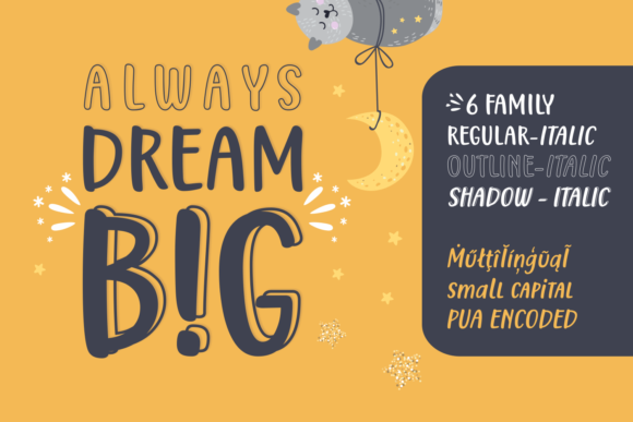 Always Dream Big Font - Featured Image