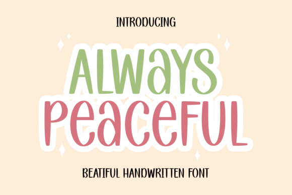 Always Peaceful Font - Featured Image
