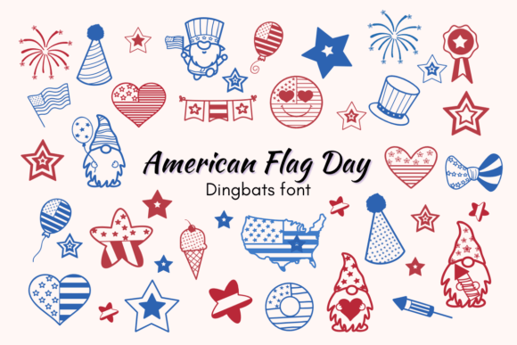 American Flag Day Font - Featured Image