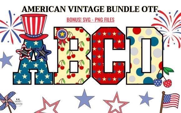 American Vintage Bundle Font - Featured Image