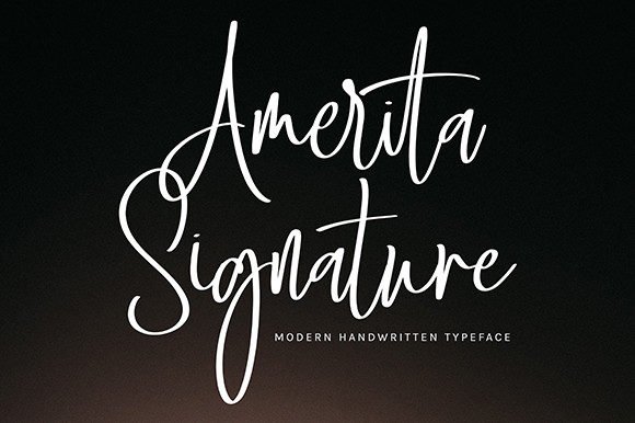 Amerita Signature Font - Featured Image