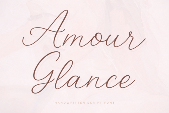 Amour Glance Font - Featured Image