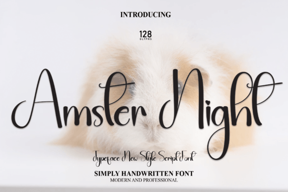 Amster Night Font - Featured Image