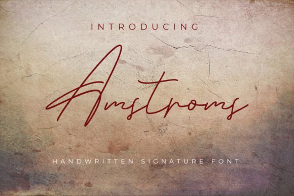 Amstroms Font - Featured Image
