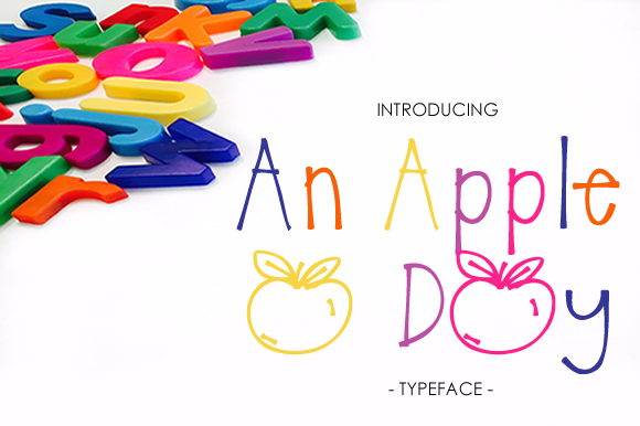 An Apple a Day Font - Featured Image