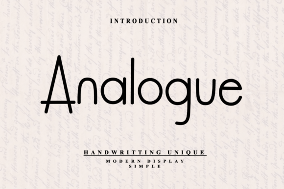 Analogue Font - Featured Image