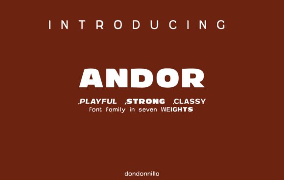Andor Family Font - Featured Image