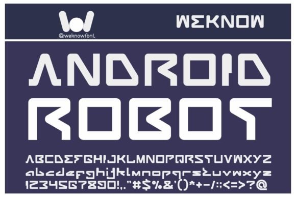 Android Robot Font - Featured Image