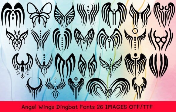 Angel Wings Font - Featured Image