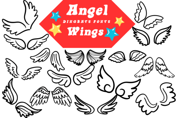 Angel Wings Font - Featured Image