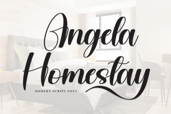 Angela Homestay Font - Featured Image