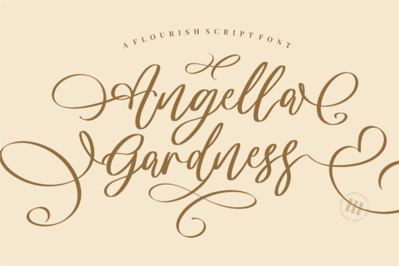Angella Gardness Font - Featured Image