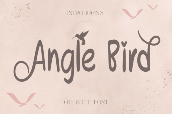 Angle Bird Font - Featured Image