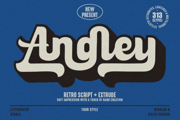 Angley Font - Featured Image