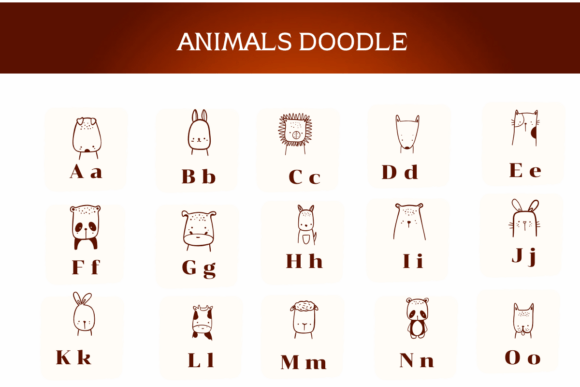 Animals Doodle Font - Featured Image