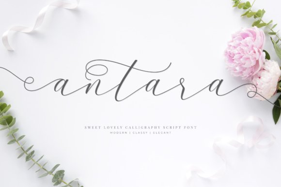 Antara Script Font - Featured Image