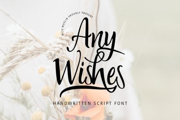 Any Wishes Font - Featured Image
