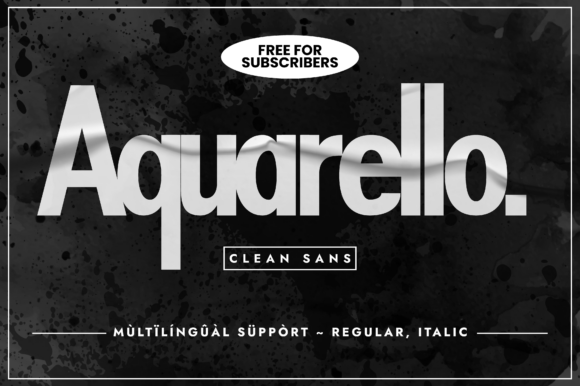 Aquarello Font - Featured Image