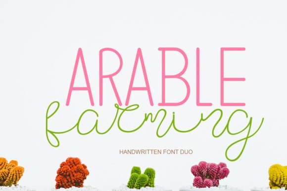 Arable Farming Font - Featured Image