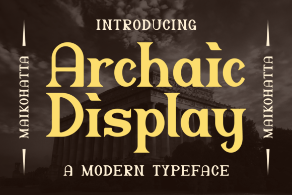 Archaic Display Font - Featured Image