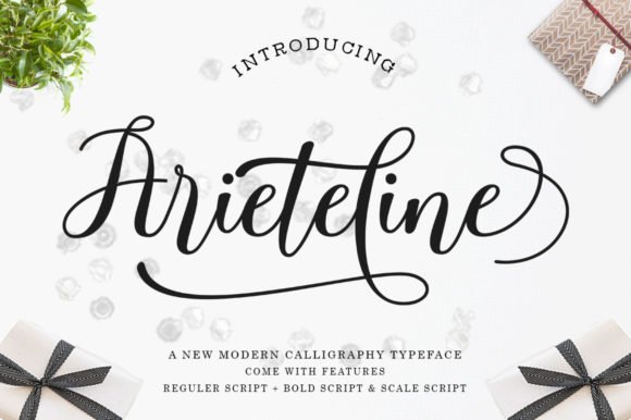 Ariteline Script Font - Featured Image