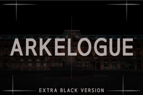 Arkelogue Extra Black Font - Featured Image