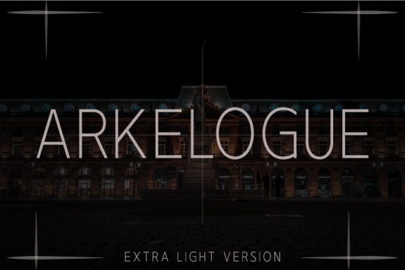 Arkelogue Extra Light Font - Featured Image
