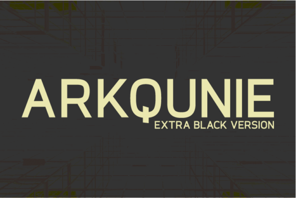 Arkqunie Extra Black Font - Featured Image