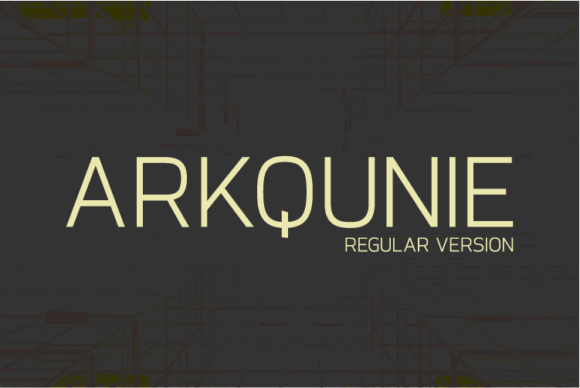 Arkqunie Font - Featured Image