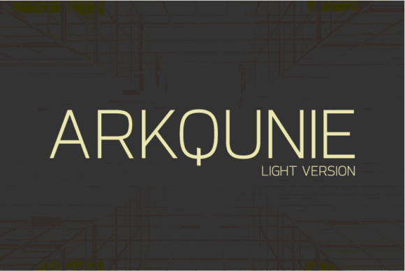 Arkqunie Light Font - Featured Image