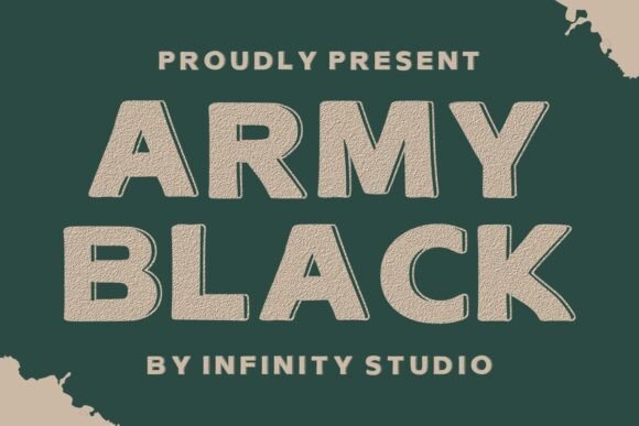 Army Black Font - Featured Image