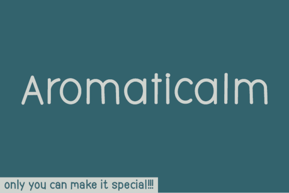 Aromaticalm Font - Featured Image