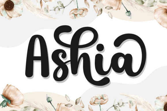 Ashia Font - Featured Image