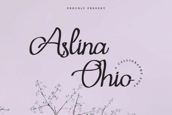 Aslina Ohio Font - Featured Image